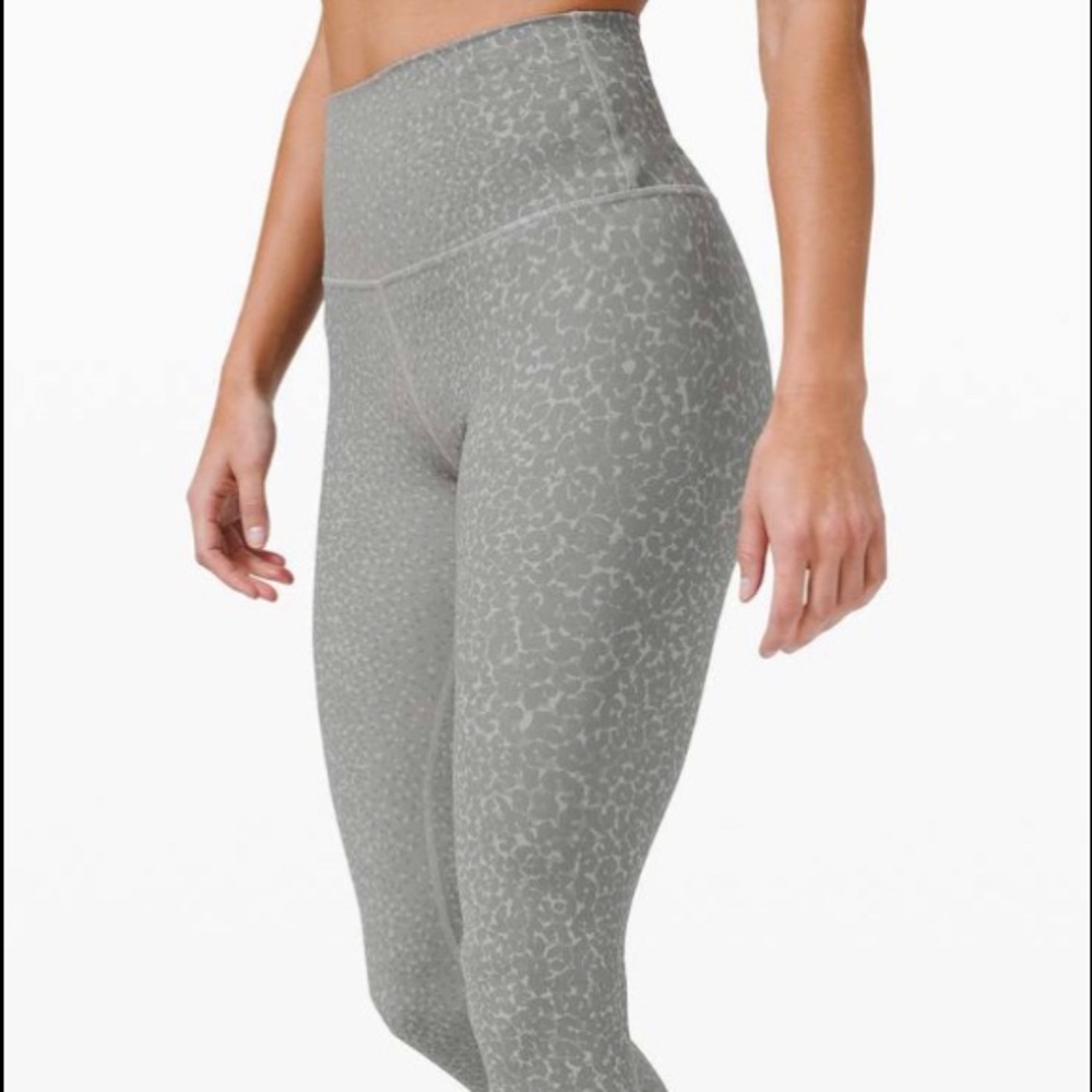 Align pant grey cheetah print